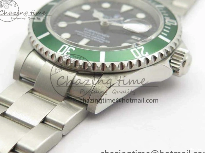 MiroTime 0106 Submariner 16610 LV Green No Rehaut Engraving JF 1:1 Best Edition On SS Bracelet SH ZeroBulk 3543